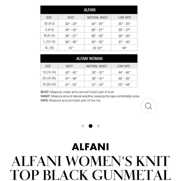 NWOT Alfani Womens Metallic Pullover/Blouse/top Size M Shiny Turtleneck Gunmetal - Picture 4 of 10